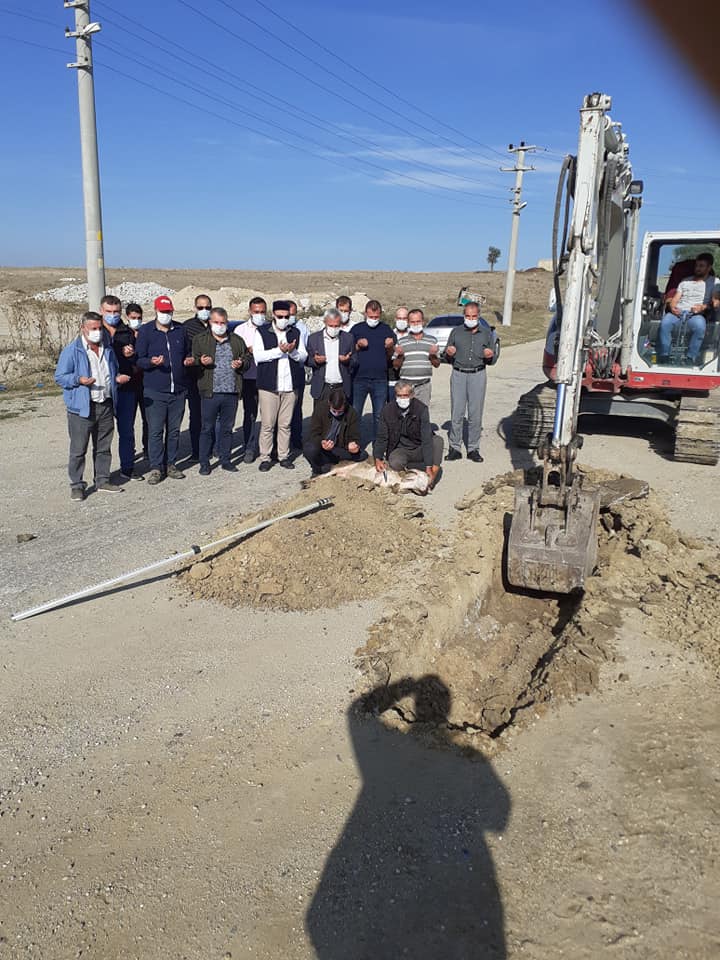 İçmesuyu Şebekemiz İçin İlk Kazma