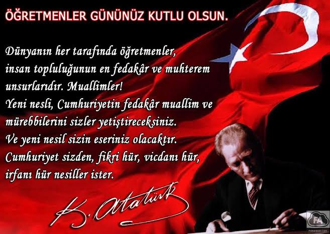 Öğretmenler Gününüz Kutlu Olsun.