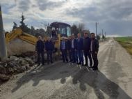 Mezarlık Kol Duvar Yapımına Başlandı