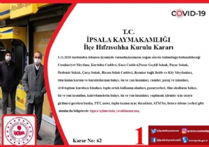 İpsala İlçe Hıfzıssıhha Kurul Kararı