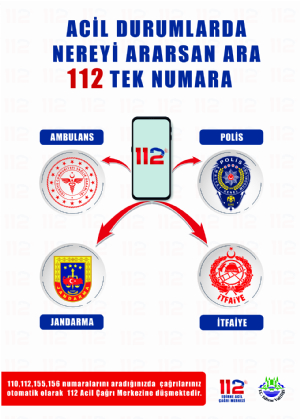 112 TEK ACİL DURUM NUMARASI