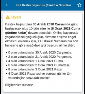 KORONAVİRÜS SALGINI NEDENİYLE İŞYERLERİNE VERİLECEK HİBE DESTEĞİ