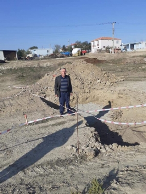 Beldemize Doğalgaz için İlk Kazma Vuruldu